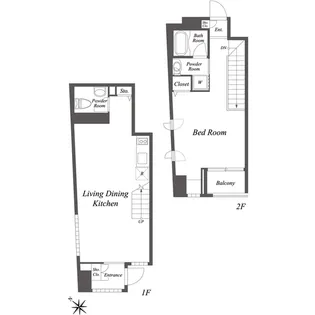 ニューシティアパートメンツ新川II【1階】の間取り