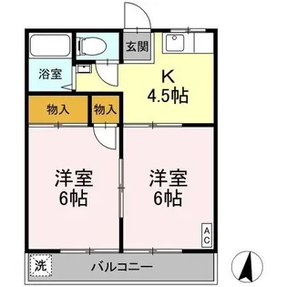 高橋ハイツ【1階】の間取り