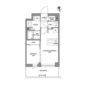 コンフォリア戸越公園【2階】の間取り
