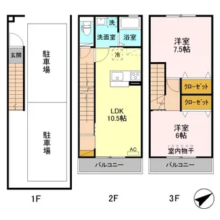 新潟県十日町市新座甲【一戸建】の間取り