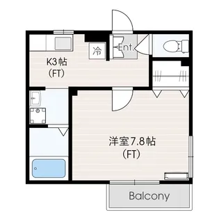 サンパレス多摩川【1階】の間取り