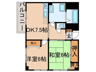 オクト-夙川【1階】の間取り