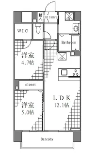 カサス・ガーデン【4階】の間取り