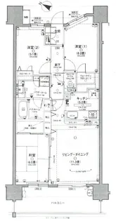 日神パレステージ小田急相模原フロント【10階】の間取り