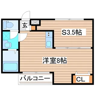 Lehua五輪(レフアゴリン)【1階】の間取り