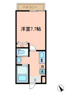 アットリラ東船橋A【3階】の間取り