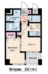 東京都中野区本町3【マンション】の間取り