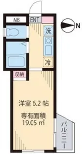 ルーチェ中野中央【4階】の間取り