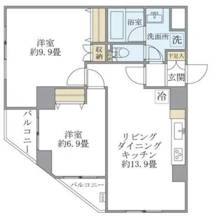 東京都練馬区谷原2【マンション】の間取り