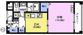 東京都中野区中央5【マンション】の間取り