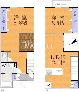 神奈川県川崎市高津区上作延3【一戸建】の間取り