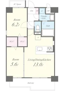 ファーストポイント東比恵【3階】の間取り