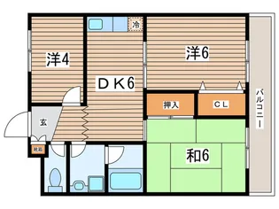 フロ-ラレジデンス【4階】の間取り