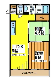 かぶら浜田山【2階】の間取り