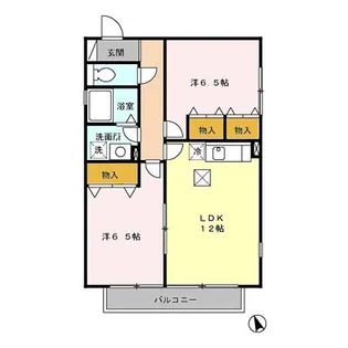 東京都八王子市川口町【アパート】の間取り