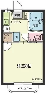 きねはらハイツB【1階】の間取り