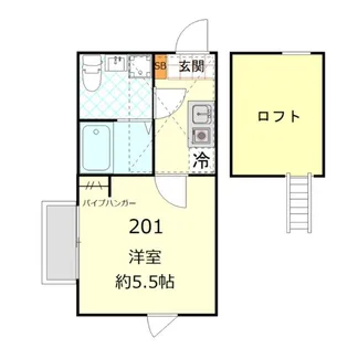 アビターレ杉田【2階】の間取り