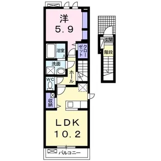 アン・ソレアード C【2階】の間取り