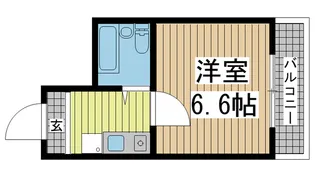 シティコート二宮【5階】の間取り