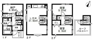 神奈川県横浜市西区浜松町【一戸建】の間取り