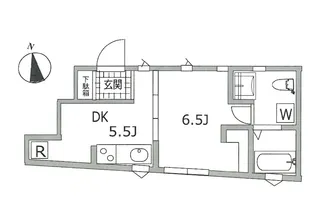 ガーデンテラスオオサキ【1階】の間取り