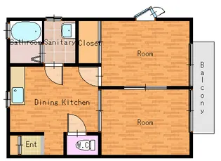 ビラ・フォーシーズン 酒田市亀ヶ崎7丁目【1階】の間取り