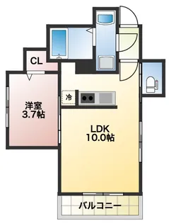 ポリシャス・グランデ【1階】の間取り