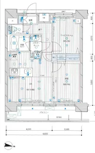 メインステージ王子II【9階】の間取り