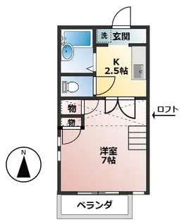 ビレッジK2【1階】の間取り