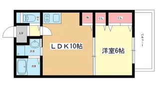 大阪府豊中市中桜塚2【マンション】の間取り