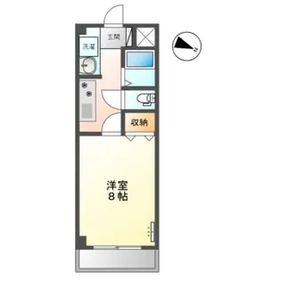 グローリアスM・A・K【1階】の間取り