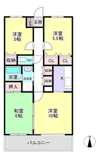 マンションベルシー【8階】の間取り