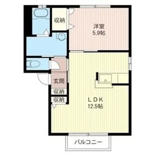 アメニティ・ハイツB【1階】の間取り