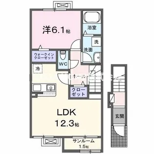 ル シエル【2階】の間取り