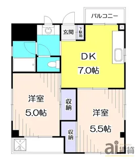 東京都東村山市秋津町1【マンション】の間取り