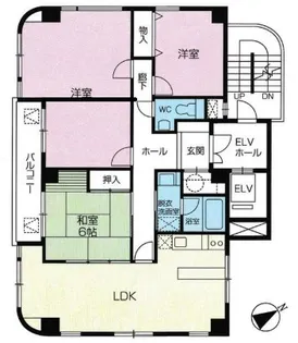 山和ビル【5階】の間取り