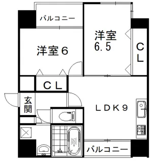 コーナレジデンス浦田【3階】の間取り