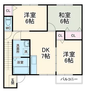 イーストヒルズSHONAN【2階】の間取り