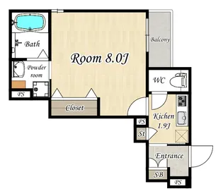 HEBELMaison Iguchido( へーベルメゾン井口堂)【3階】の間取り