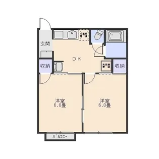 サンフィールド玉村I【1階】の間取り