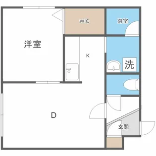 ブランノワール東区役所【2階】の間取り