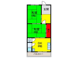 西本マンション【4階】の間取り