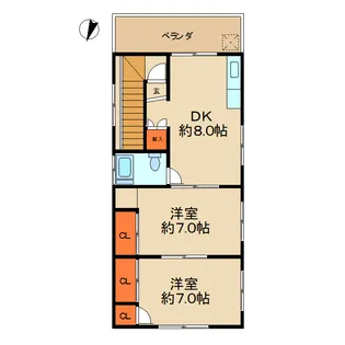 小川ビル【3階】の間取り
