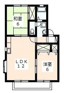 ヴィラ・サザンクロス【2階】の間取り