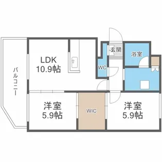 ラフィネ桑園【4階】の間取り