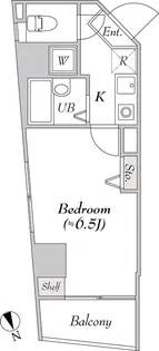 BLUROCK新宿河田町【3階】の間取り