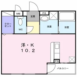 レジデンスN【1階】の間取り