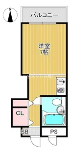 スペースシャトー中津【3階】の間取り