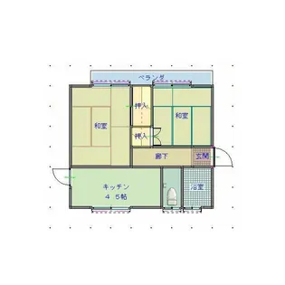 シブヤアパート W【1階】の間取り
