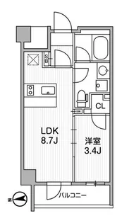 Lighthouse中馬込【7階】の間取り